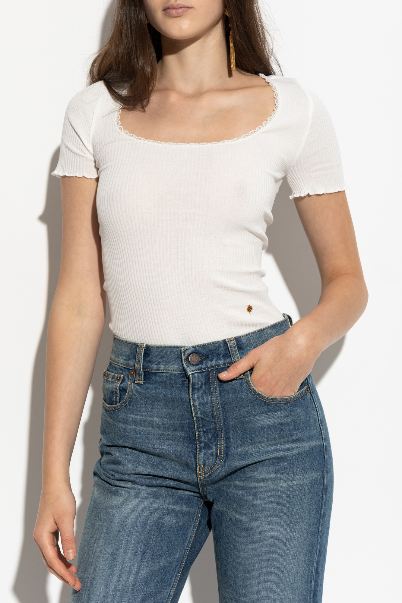 Chloé Ribbed fitted top | Women's | Vitkac